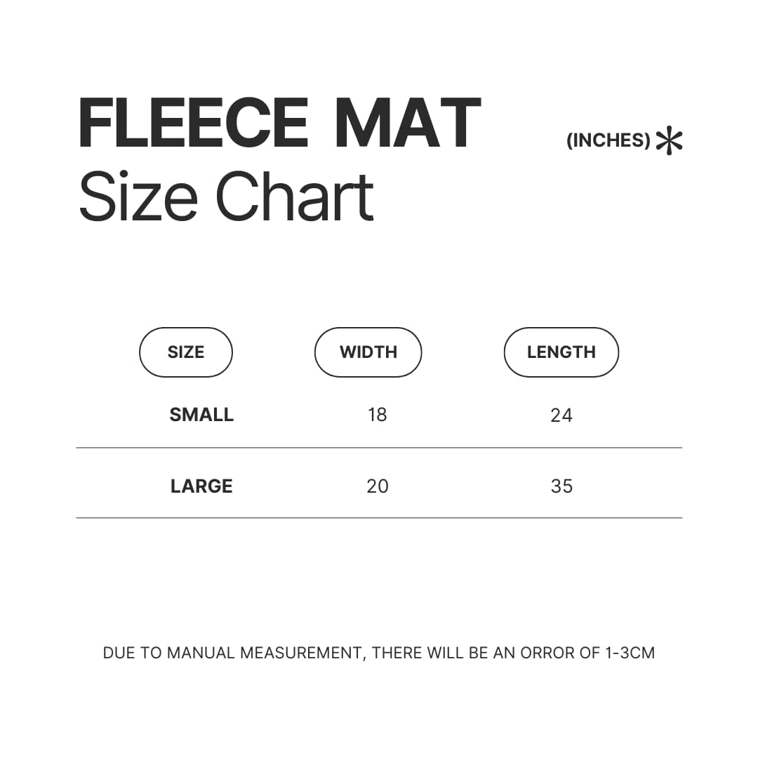 Fleece Mat Size Chart - Kygo Shop